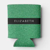 Rafraîchisseur Pour Canette Parties scintillant verte, Arrière - plan Parties  (Dos)