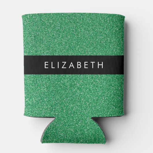 Rafraîchisseur Pour Canette Parties scintillant verte, Arrière - plan Parties (Dos)