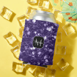 Rafraîchisseur Pour Canette Parties scintillant violet foncé ultra violet scin