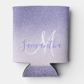 Rafraîchisseur Pour Canette Parties scintillant violet moderne étincelles Nom (Devant)