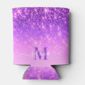 Rafraîchisseur Pour Canette Parties scintillant violette (Dos)