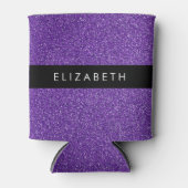 Rafraîchisseur Pour Canette Parties scintillant violette, Arrière - plan Parti (Devant)