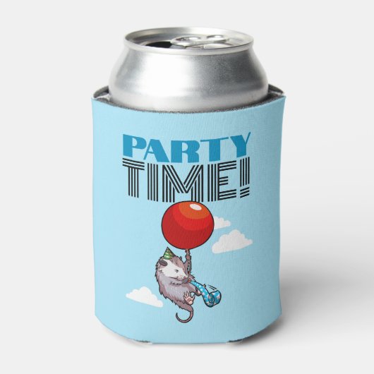 Rafraîchisseur Pour Canette PARTY TIME! Possum Funny Flottant Opossum (Can devant)