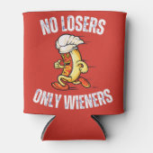Rafraîchisseur Pour Canette Pas de perdants seulement les Wieners Funny Hotdog (Devant)