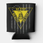 RAFRAÎCHISSEUR POUR CANETTE PAS D'ÉTAPE SUR LE DRAPEAU AMÉRICAIN SNAKE (Devant)