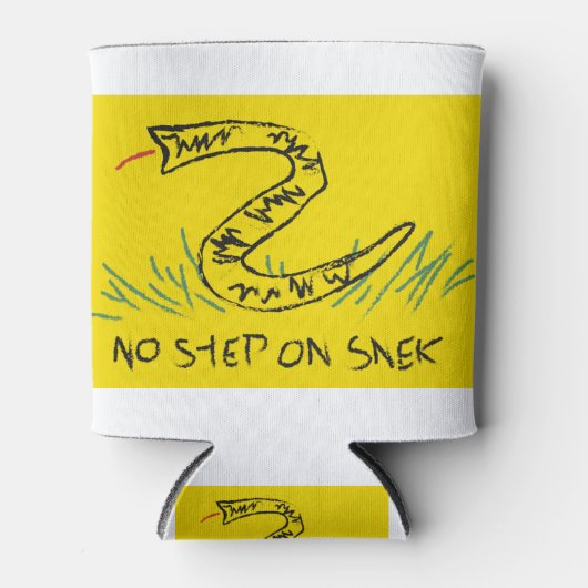 Rafraîchisseur Pour Canette Pas d'étape sur le drapeau Snek Gadsden (Devant)