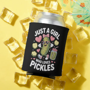 Rafraîchisseur Pour Canette Passion cornichon Juste une fille qui aime les cor