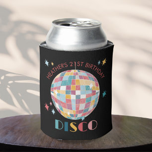 Rafraîchisseur Pour Canette Pastel Disco Ball Anniversaire Fête Personnalisée