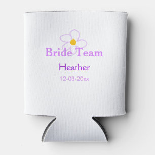 Rafraîchisseur Pour Canette Pastel mauve fleurie bridesfemme mariée équipe boh