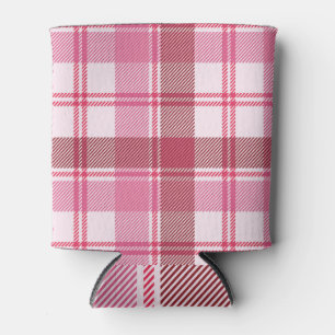 Rafraîchisseur Pour Canette Pastel rose plaid : grille carré transparente
