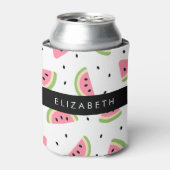 Rafraîchisseur Pour Canette Pastèque Rose, Pâtes De Pâques, Votre Nom (Can devant)