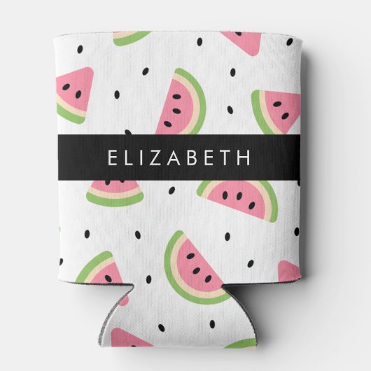 Rafraîchisseur Pour Canette Pastèque Rose, Pâtes De Pâques, Votre Nom (Dos)