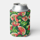 Rafraîchisseur Pour Canette pastèques, chaux, feuilles de pastèque, petite cha (Can devant)