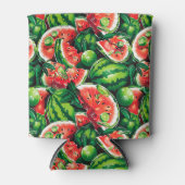 Rafraîchisseur Pour Canette pastèques, chaux, feuilles de pastèque, petite cha (Devant)