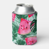 Rafraîchisseur Pour Canette Pastèques, palmiers feuilles : pattes tropicales s (Can devant)