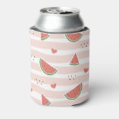 Rafraîchisseur Pour Canette Pastèques rouges, Coeurs, Grandes Pâtes, Motif d'é (Can Dos)
