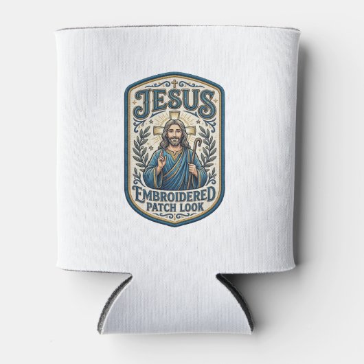 Rafraîchisseur Pour Canette Patch brodé Jésus Regardez Patch brodé Jésus (Devant)