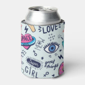 Rafraîchisseur Pour Canette Patch de mode : Stickers Pop Art. (Can devant)