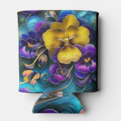 Rafraîchisseur Pour Canette Patch de Pansy Gold et Purple (Dos)