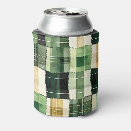 Rafraîchisseur Pour Canette Patchwork carreau émeraude (Can Dos)