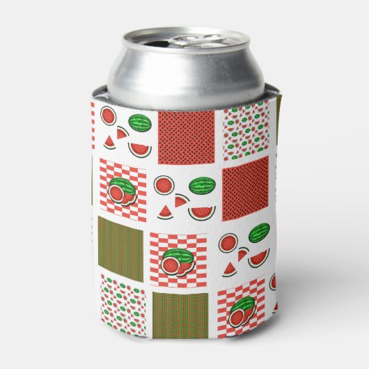 Rafraîchisseur Pour Canette Patchwork de pastèque (Can devant)
