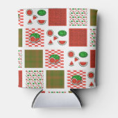 Rafraîchisseur Pour Canette Patchwork de pastèque (Devant)