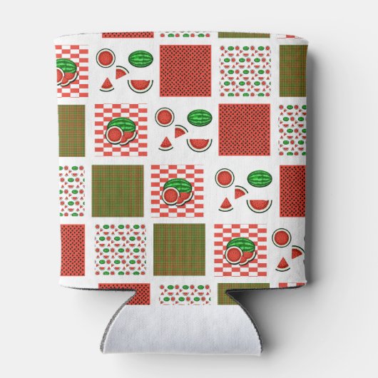 Rafraîchisseur Pour Canette Patchwork de pastèque (Dos)