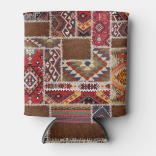Rafraîchisseur Pour Canette Patchwork de tapis traditionnel : Décor de tapis d