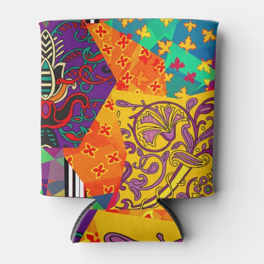Rafraîchisseur Pour Canette Patchwork indien turc festier Mandala (Devant)