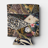 Rafraîchisseur Pour Canette Patchwork Leopard : Ethnic Lining Design. (Dos)
