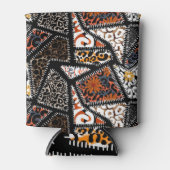 Rafraîchisseur Pour Canette Patchwork Leopard Zebra Design Motif (Devant)