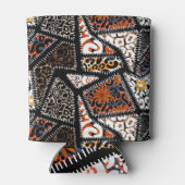 Rafraîchisseur Pour Canette Patchwork Leopard Zebra Design Motif (Dos)