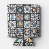 Rafraîchisseur Pour Canette Patchwork Maori : Ethnic Carpet Design. (Dos)