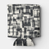 Rafraîchisseur Pour Canette Patchwork monochrome : Graphic brossé transparent. (Dos)