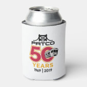 Rafraîchisseur Pour Canette PATCO 50th Anniversary Logo Design Can Cooler (Can devant)