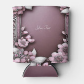 Rafraîchisseur Pour Canette Pâte de fleurs roses (Devant)