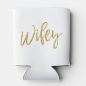 Rafraîchisseur Pour Canette Pâte de refroidissement Wifey White et Gold Foil (Dos)