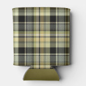 Rafraîchisseur Pour Canette Pâte de tartan jaune-brun. (Dos)