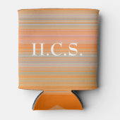 Rafraîchisseur Pour Canette Pâte rose orange avec Initiales HAMbyWG (Devant)