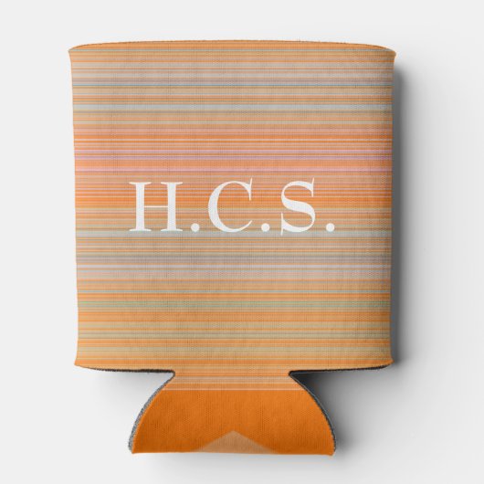 Rafraîchisseur Pour Canette Pâte rose orange avec Initiales HAMbyWG (Dos)