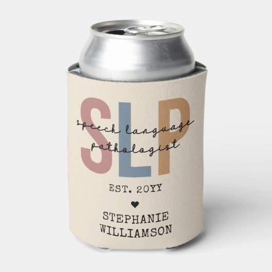 Rafraîchisseur Pour Canette Pathologiste orthophoniste sur mesure SLP (Can devant)