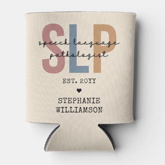 Rafraîchisseur Pour Canette Pathologiste orthophoniste sur mesure SLP (Devant)