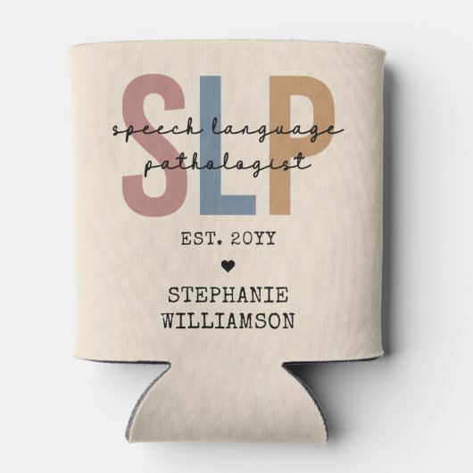 Rafraîchisseur Pour Canette Pathologiste orthophoniste sur mesure SLP (Dos)