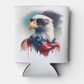 Rafraîchisseur Pour Canette Patriotic Bald Eagle 4th Of July (Devant)