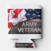Rafraîchisseur Pour Canette Patriotique "vétéran de l'armée" (Dos)