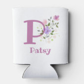 Rafraîchisseur Pour Canette Patsy Nom avec un motif floral (Dos)