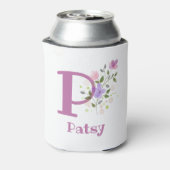 Rafraîchisseur Pour Canette Patsy Nom avec un motif floral (Can Dos)