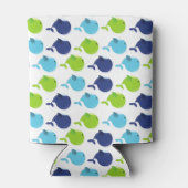 Rafraîchisseur Pour Canette Pattern of Whales, Cute Whales, Sea Animals (Dos)