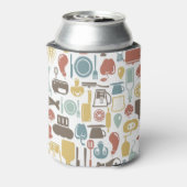 Rafraîchisseur Pour Canette Pattern with cooking icons (Can Dos)