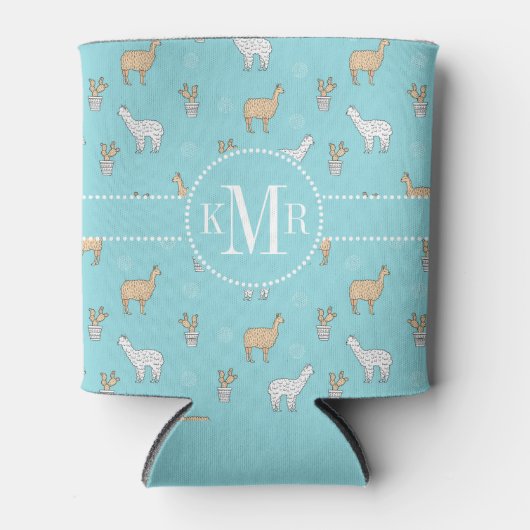 Rafraîchisseur Pour Canette Patters de Cute Alpaca Llama (Devant)